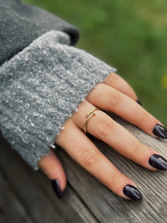 Çivi Yüzük | 8 Ayar Altın