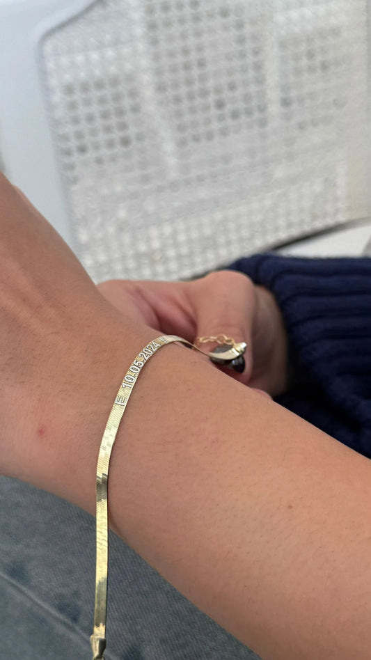 Kişiye Özel İtalyan Bileklik | 925 Gümüş