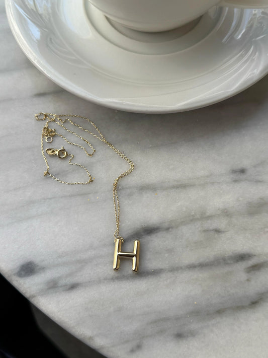 Balon Harf Kolye | 14 Ayar Altın