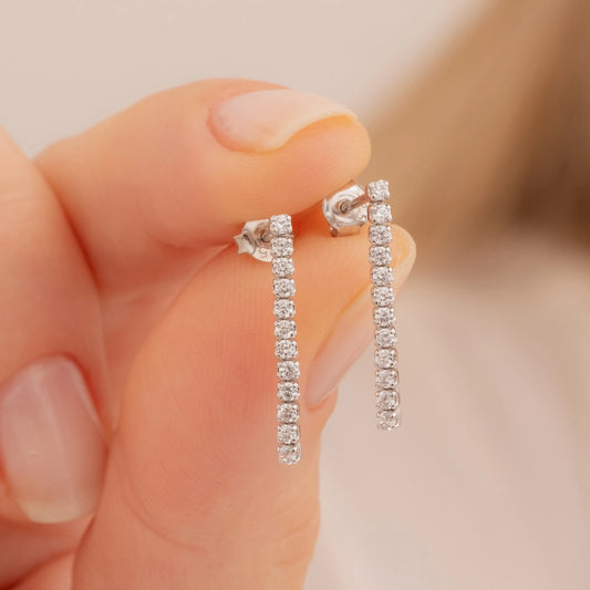 Su Yolu Küpe | 925 Ayar Gümüş