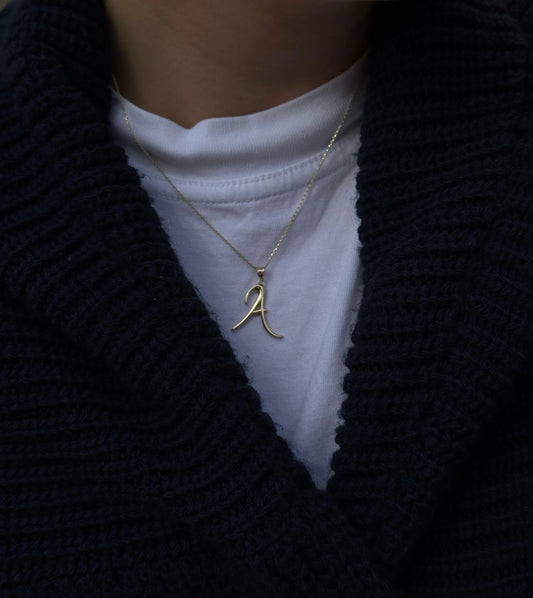 Altın Harf Kolye | 14 Ayar Altın