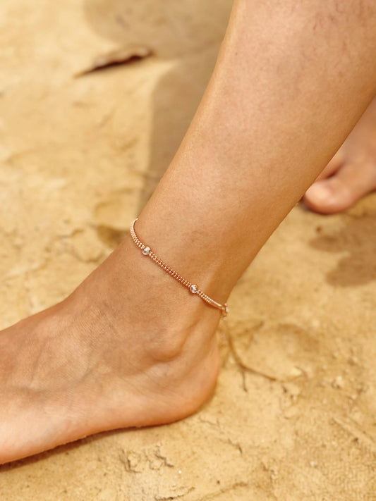 Taşlı Halhal | 925 Ayar Gümüş