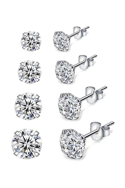 Taşlı Küpe | 925 Ayar Gümüş