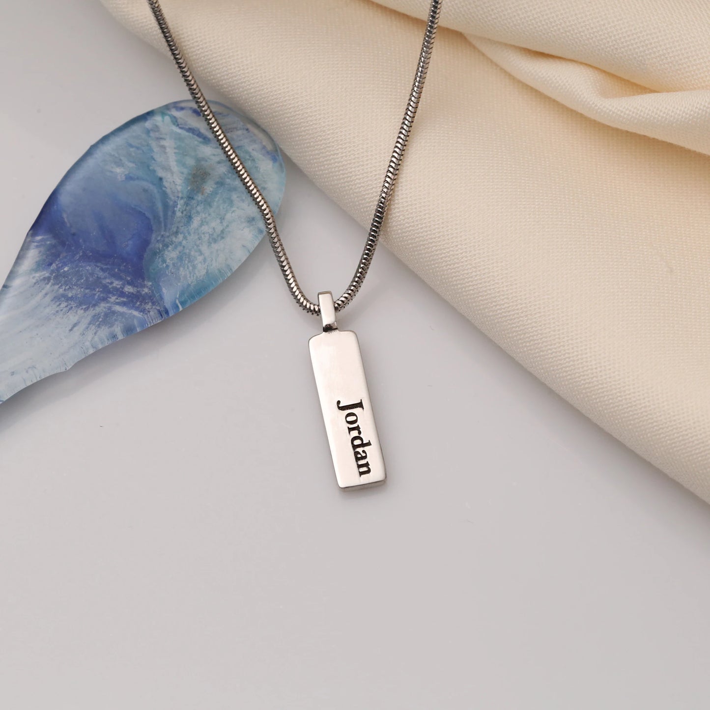 Yılan Zincirli Çubuk Kolye | 925 Gümüş