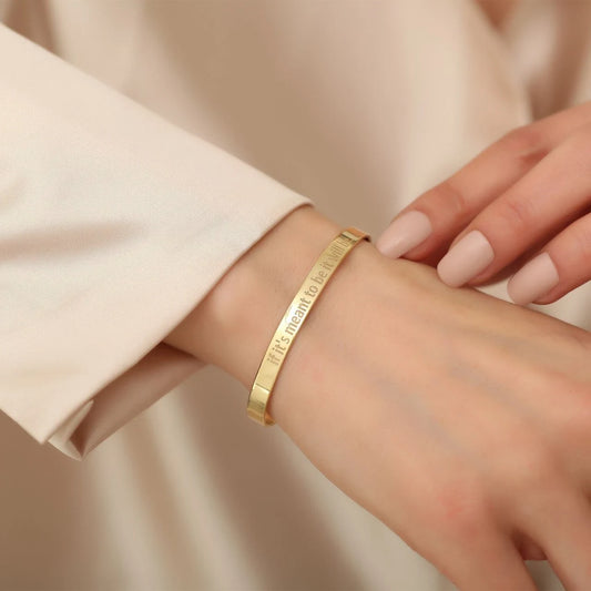 Kelepçe Bileklik | 14 Ayar Altın