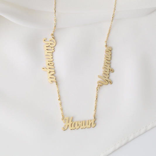 Üç İsimli Kolye | 925 Gümüş