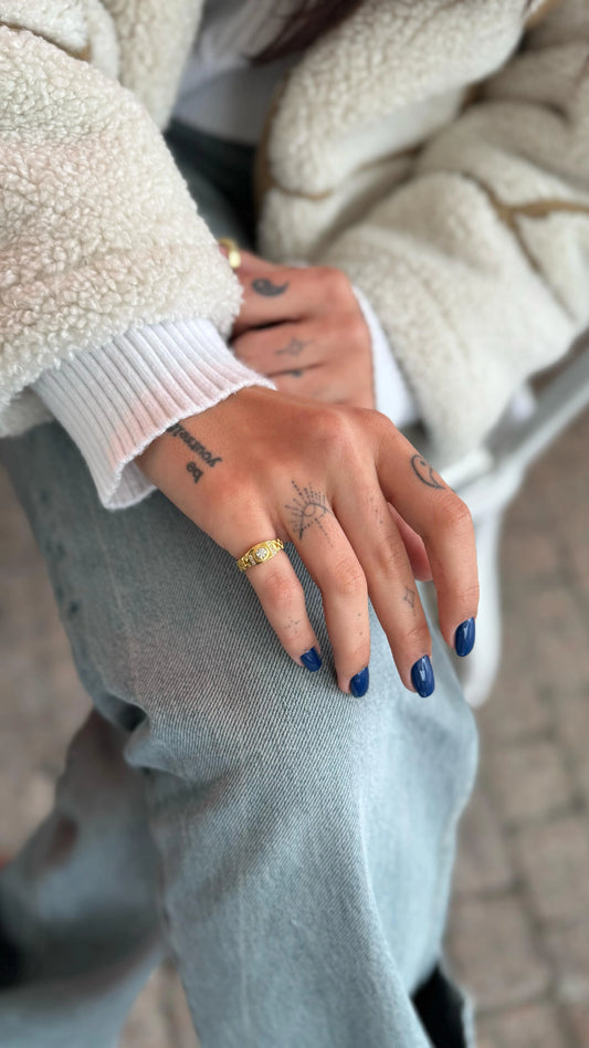 Saat Kadranlı Vintage Yüzük | 925 Gümüş