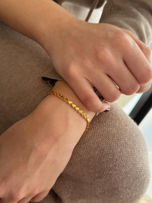 Pullu Bileklik | 14 Ayar Altın