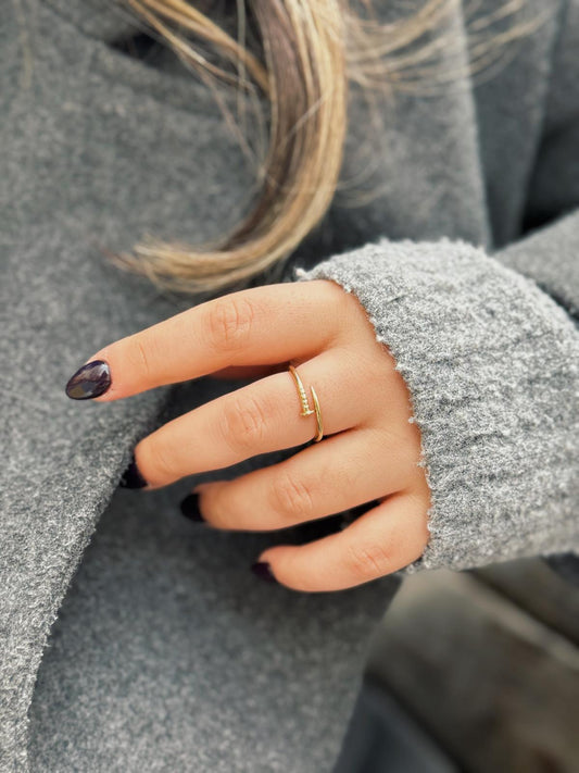 Çivi Yüzük | 8 Ayar Altın