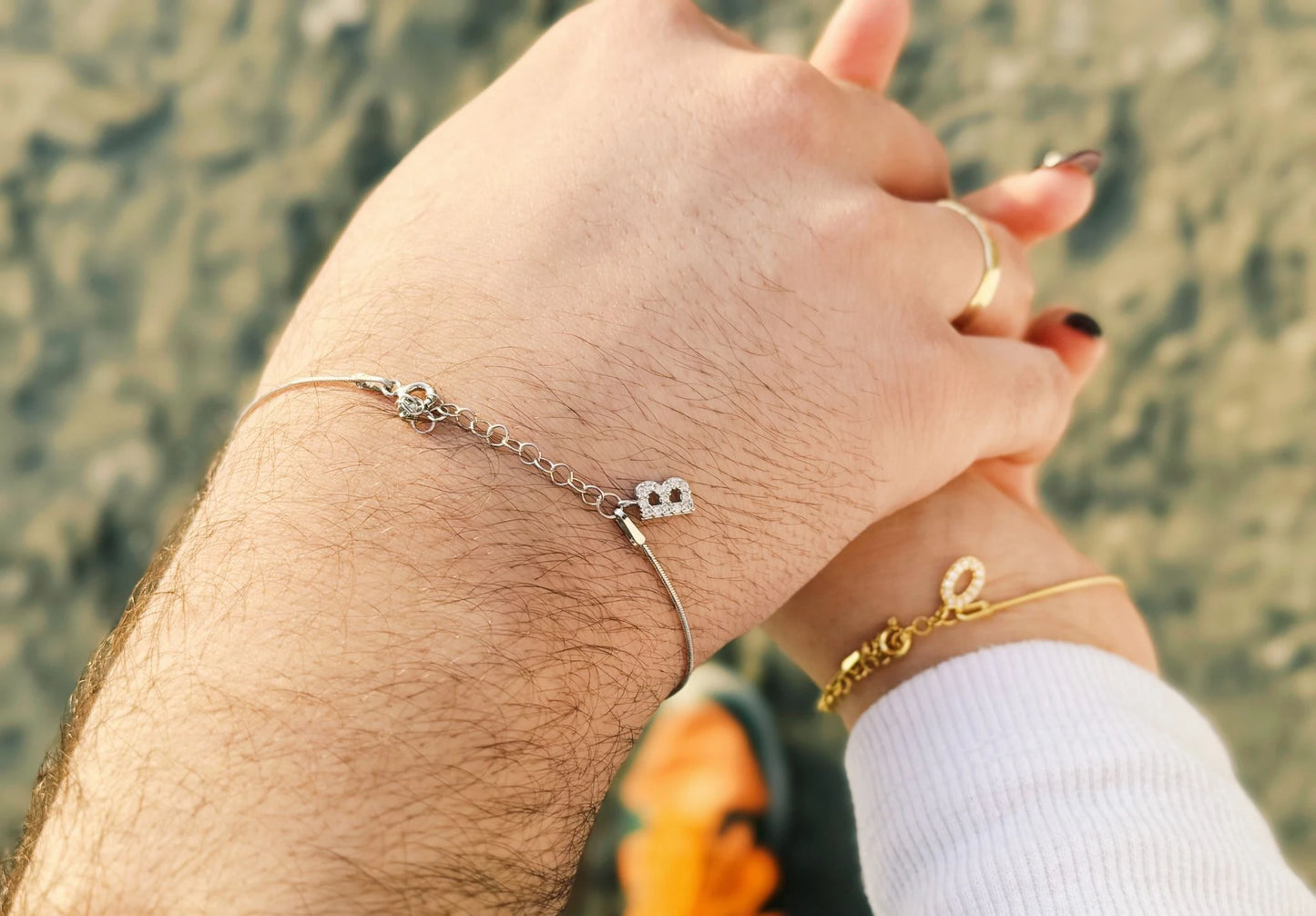 İnce Zincirli Harf Bileklik | 925 Gümüş