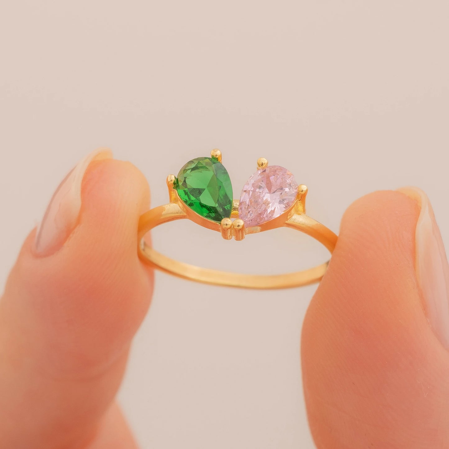 Doğum Taşlı Yüzük | 925 Ayar Gümüş