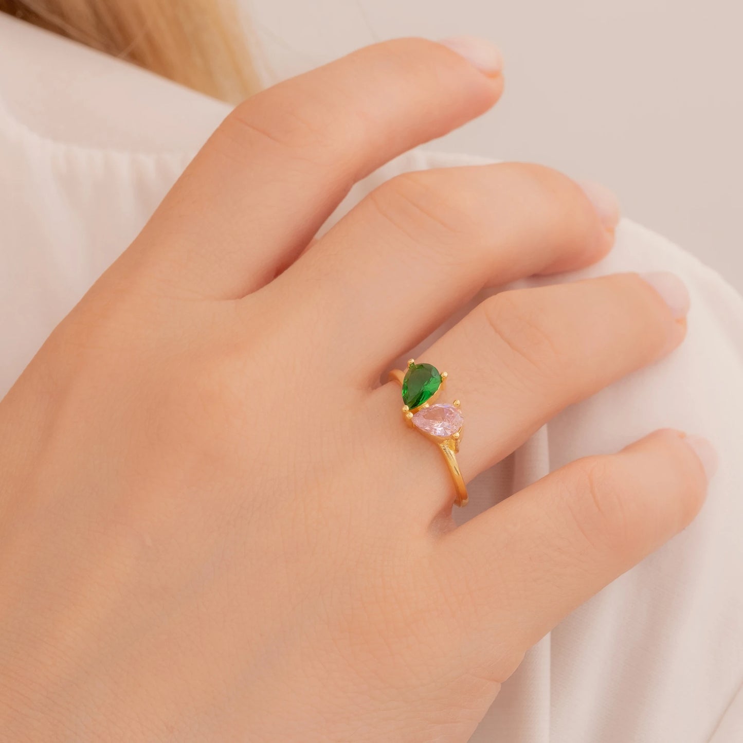 Doğum Taşlı Yüzük | 925 Ayar Gümüş