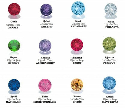 Doğum Taşlı Yüzük | 925 Ayar Gümüş