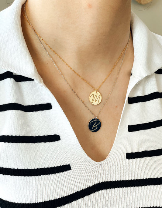 Gümüş Plakalı Kolye | 925 Gümüş