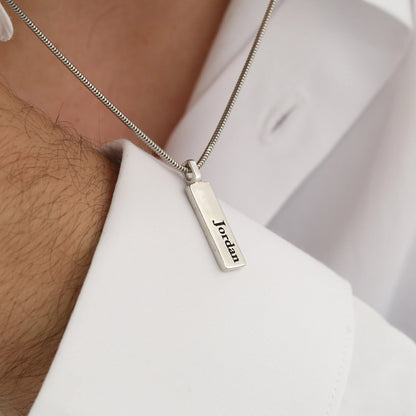 Yılan Zincirli Çubuk Kolye | 925 Gümüş