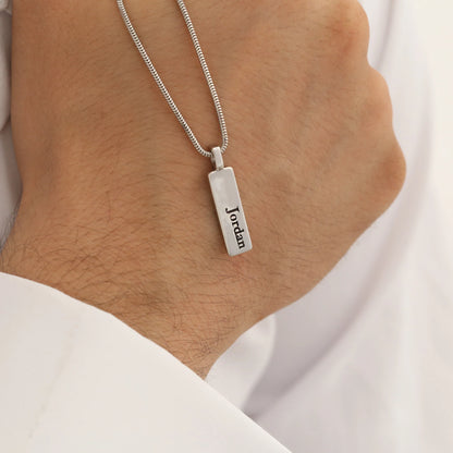 Yılan Zincirli Çubuk Kolye | 925 Gümüş