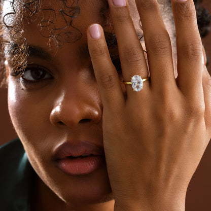 Oval Taşlı Zarif Yüzük | 925 Ayar Gümüş