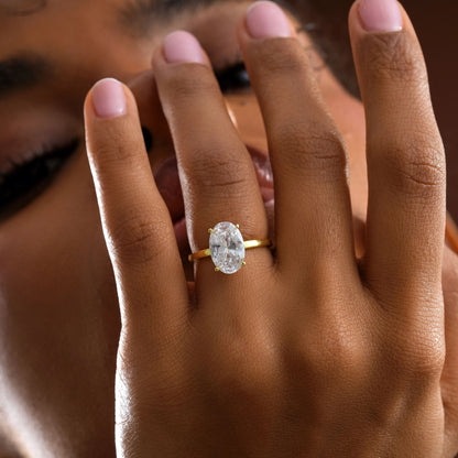 Oval Taşlı Zarif Yüzük | 925 Ayar Gümüş