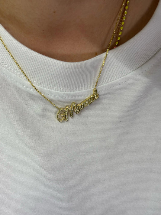 Özel Tasarım İsim Kolye | 925 Gümüş