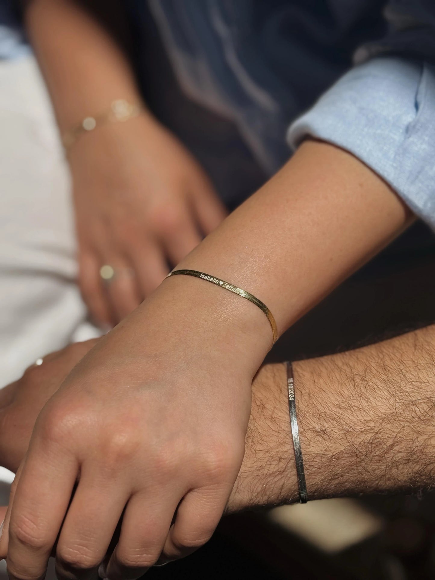 İtalyan Zincir Özel Yazılı Bileklik | 925 Gümüş